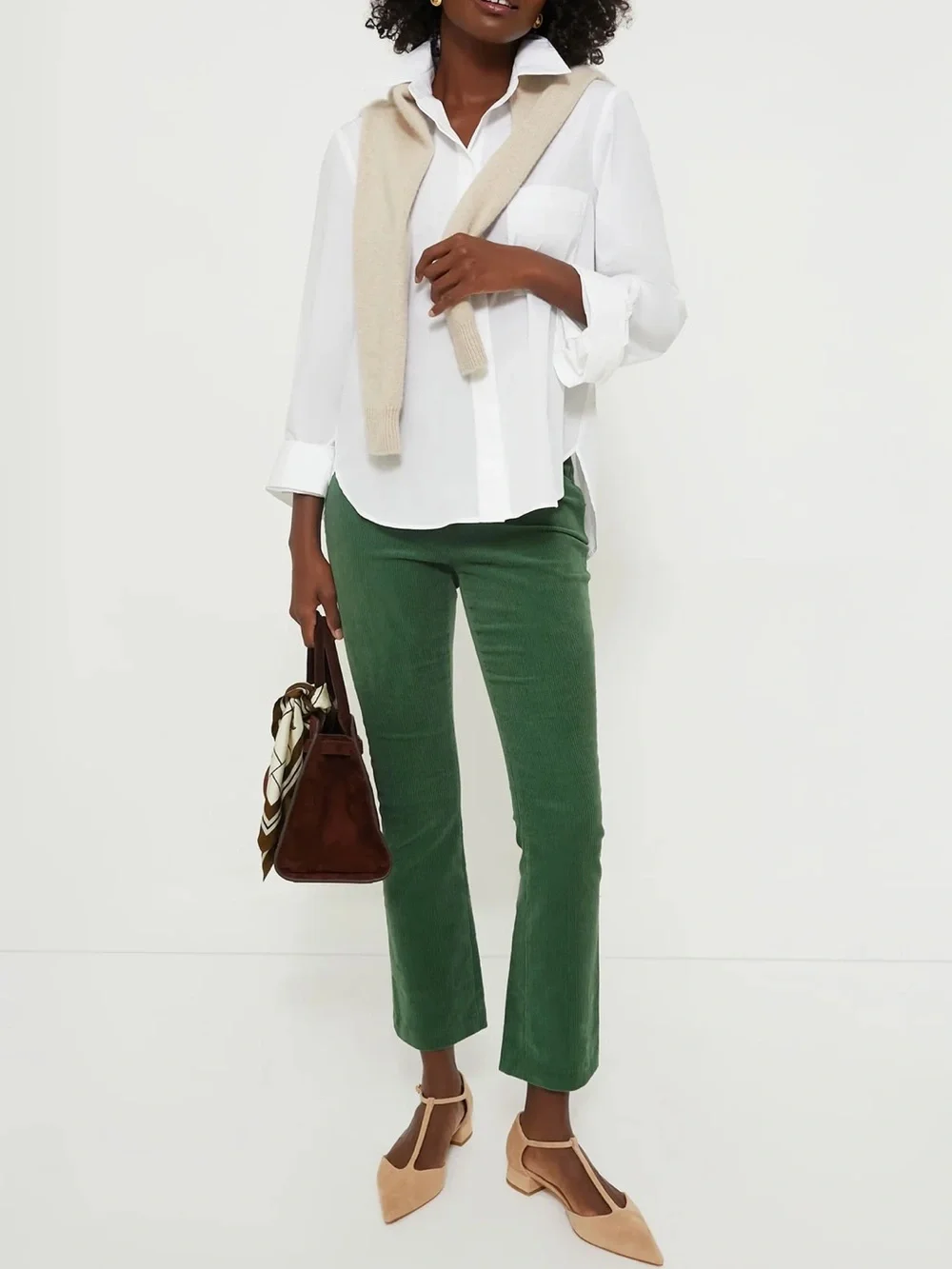 Tuckernuck Olive Green Straight-Leg Corduroy Jeans